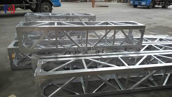8-18 metrelik elektrik kulesi inşaatı için korozyona dayanıklı kaplama ile modüler ızgara cin direği