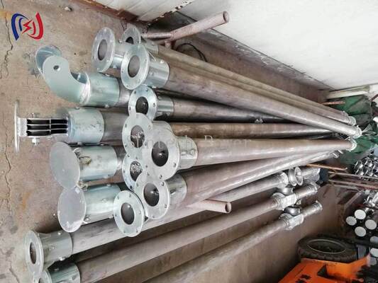 120x7mm boru çaplı, 6-13m uzunluğunda ve nakliye kulesi inşaatı için korozyona dayanıklı kaplama ile A şeklinde tüplü cin direği