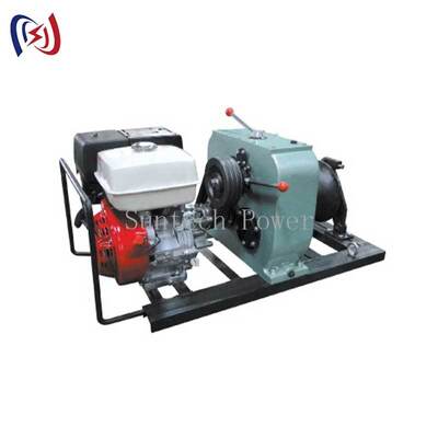 8T Çekme Kuvveti 13HP Dizel Motor Kayış Tahrikli Vinç Kablo Vinç Çekici Ağır Kaldırma İçin