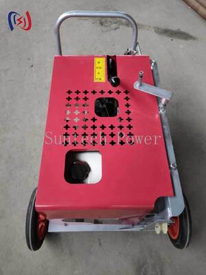 3.7KW Optik Kablo Çekme Makinesi 3KN Kablo Vinç Çekici, Fiber Optik Kanal Çekimi için 50-60 m/dak Hızlı