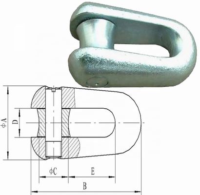 Pilot Tel için 250KN Sert Anti Twist Tel Halat Bağlayıcı Sabit Eklemler