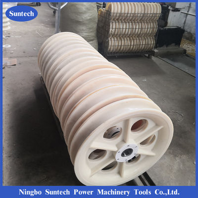 İletken Çekme Blokları için OEM ODM 660x100mm İletim Hattı Naylon Kasnaklar