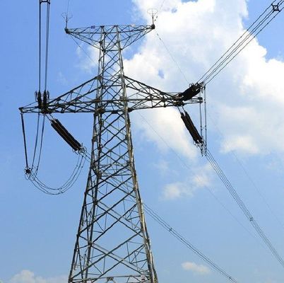 Yüksek Gerilim Açılı Çelik Elektrik İletim Hattı Kulesi JIS H8641