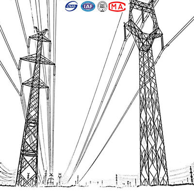 Havai Hat İçin Sıcak Daldırma Galvanizli Q235 Elektrik Kule