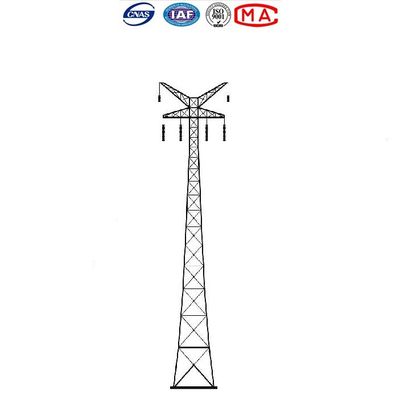 Havai Hat İçin Sıcak Daldırma Galvanizli Q235 Elektrik Kule