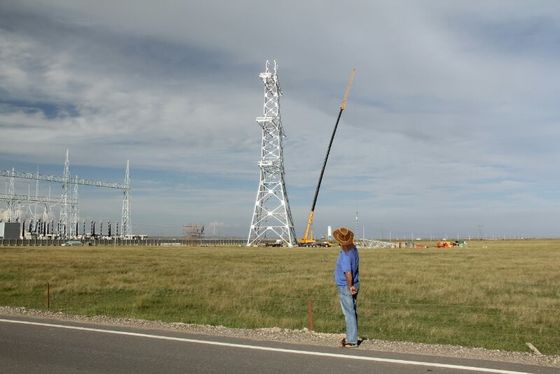35 66 110 220kv İletim Hattı Şantiye için Melek Çelik Kule