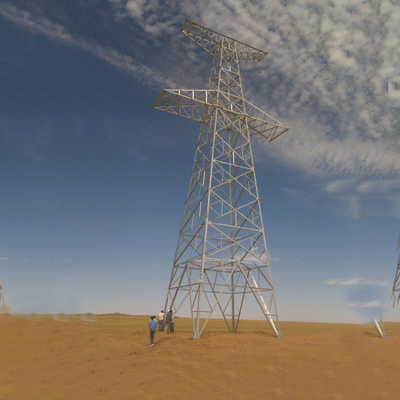 Poligonal Konik 10kv - 750kv İletim Hattı Açı Kulesi