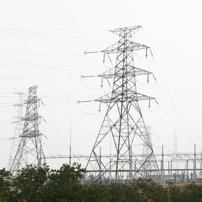 4 Ayaklı 330kv Galvanizli Melek Çelik Kafes İletim Kulesi