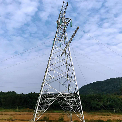 Sıcak Daldırma Galvanizli Melek Çelik 500KV İletim Hattı Kulesi