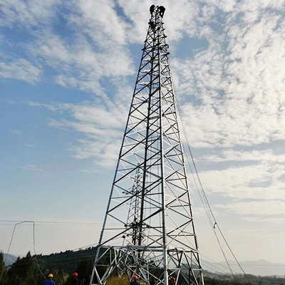 Sıcak Daldırma Galvanizli Çelik Q355 Q255 Kafes İletim Kulesi