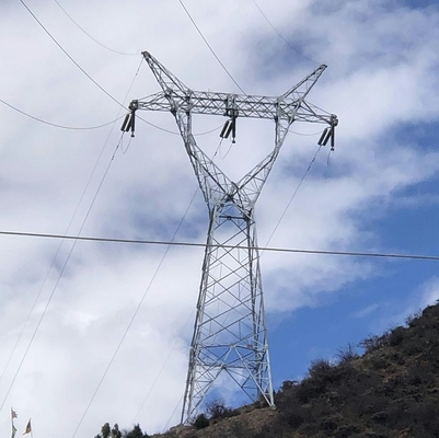 110kV 132kV Açısal Çelik Kafes Havai Hat Kulesi