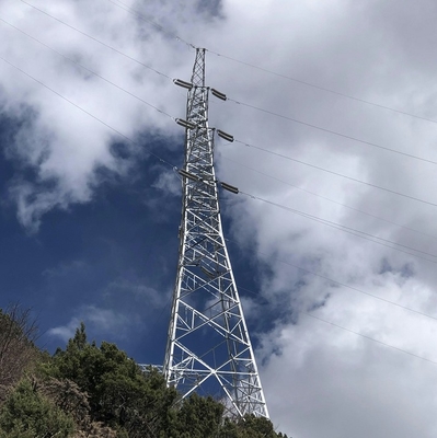 110 132kV 4 Ayaklı Açısal Çelik Kafes İletim Kulesi