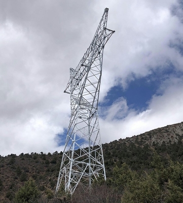 110 132kV 4 Ayaklı Açısal Çelik Kafes İletim Kulesi