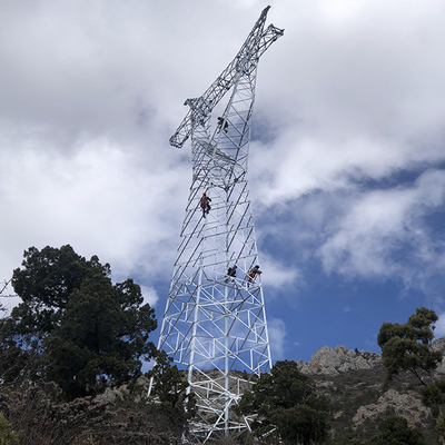 Sıcak daldırma galvanizli Köşebent 10 - 500kV Havai İletim Hattı Kulesi