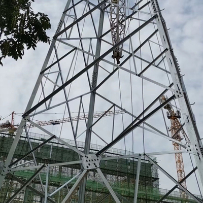 110kV İletim Hattı Galvanizli Açılı Çelik Kafes Pilon