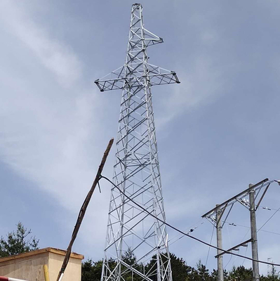 110kV 132kV 4 Ayaklı Açısal Çelik Hücresel İletim Kulesi