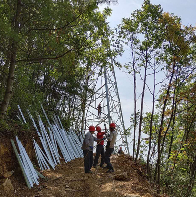 110kV 132kV 4 Ayaklı Açısal Çelik Hücresel İletim Kulesi