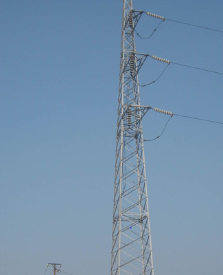 Galvanizli 33KV İletim Hattı Çelik Kafes Kule