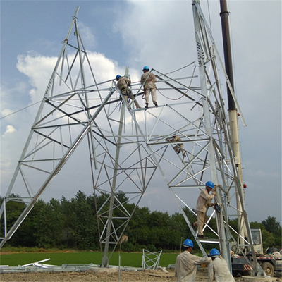 Açılı Çelik Q355B Q255B 110KV Kafes İletim Kulesi