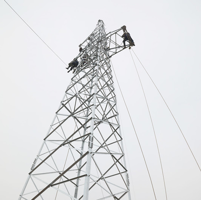 Sıcak Daldırma Galvanizli Çelik Kafes İletim Hattı 33KV Kule