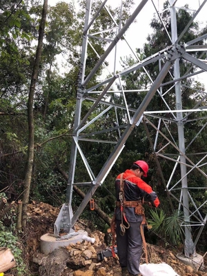 110KV HDG Açılı Çelik Pilon İletim Kulesi