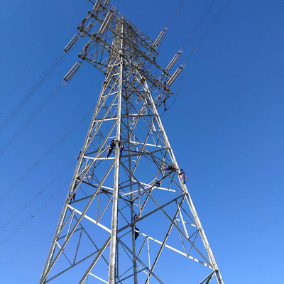 HDG Açılı Çelik 132KV Elektrik İletim Hattı Kulesi