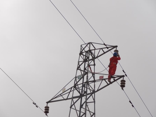 HDG Açılı Çelik 132KV Elektrik İletim Hattı Kulesi
