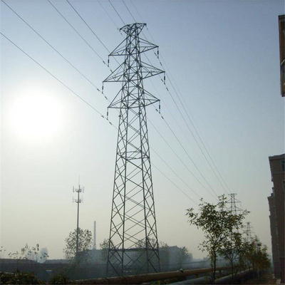 33KV İletim Hattı için Galvanizli Q345 Çelik Çift Devre Kulesi