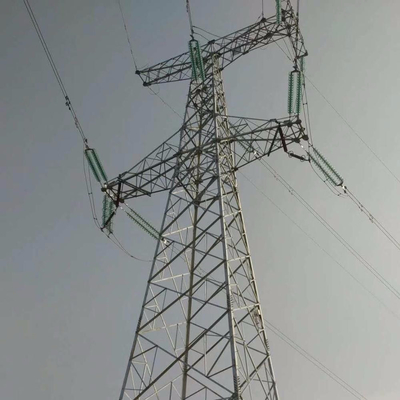 Sıcak Daldırma Galvanizli Q235 Q355 Çelik Elektrik Hattı Kulesi