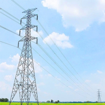 HDG Kafes Açısı Çelik Yüksek Gerilim Elektrik Direkleri
