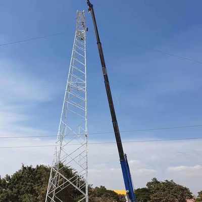 115KV Sıcak Daldırma Galvanizli Telekomünikasyon Çelik Kule