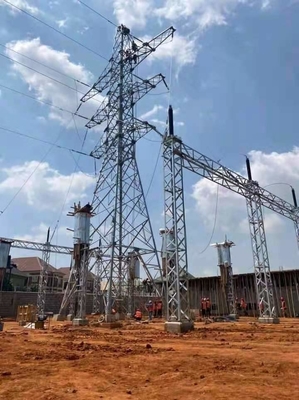 10 - 1000KV Elektrik İletim Kafes Çelik Kuleler