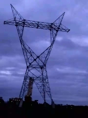 ASTM123 230KV 400KV Havai İletim Hattı İçin Kafes Çelik Kuleler