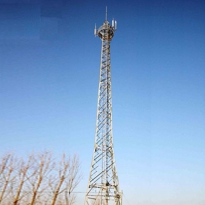 3 Ayaklı 60m Galvaniz Açılı Çelik Kendinden Destekli Telekom Kulesi
