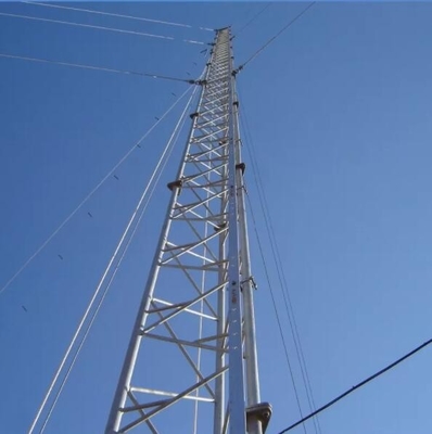 Kendinden Destekli Borulu Telekom Kulesi 15 - 60m Sinyal İletimi İçin Yükseklik
