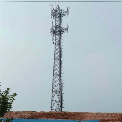 HDG 3/4 Bacaklı Boru Çelik Telekom Anten Kulesi