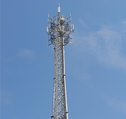 ASTM A123 Galvanizli Kafes Boru Açılı Çelik Telekom Kulesi