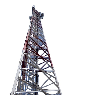 Palisade Çit ile Telekomünikasyon Açısı 50m Metal Anten Kulesi Q420