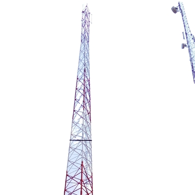 Sıcak Daldırma Galvanizli Braketli 3 Ayaklı Açısal 330KV Telekomünikasyon Çelik Kule