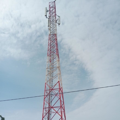 Havacılık Işıklı Galvanizli Sst Açısal 10metre Telekomünikasyon Çelik Kule