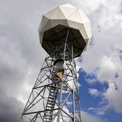 110KV Anten Telekomünikasyon Kulesi Galvanizli Köşeli Çelik Radar Yapısı