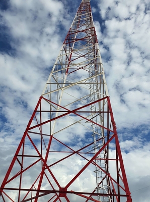 Sign Post Sıcak Galvanizli 10m Telekomünikasyon Çelik Kule