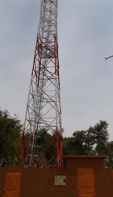4 Ayak Köşeli 90 Metre Telekomünikasyon Çelik Kule Galvanizli