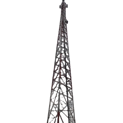 4 Ayaklı Açısal Telekomünikasyon Çelik Kule Anten Mobil Galvaniz