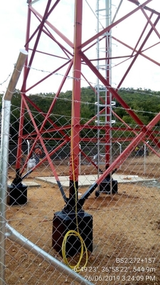 WiFi Mobil Üçgen Çelik Monopol Kule Galvanizli Kendinden Destekli