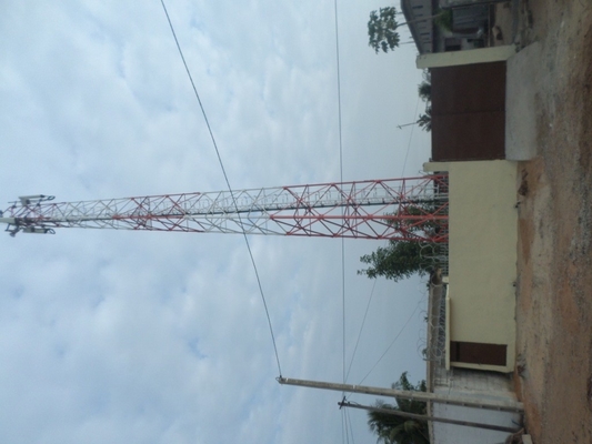 110KV Anten Telekomünikasyon Kulesi Galvanizli Köşeli Çelik Radar Yapısı