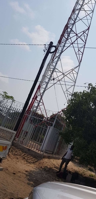 Açısal 100M Gsm Anten Kulesi Direk ve Parantez Havacılık Engelleme Işığı