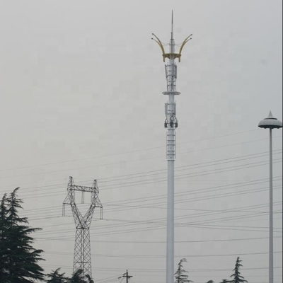 Telekomünikasyon için 20m Telekom Monopole Demir Kule