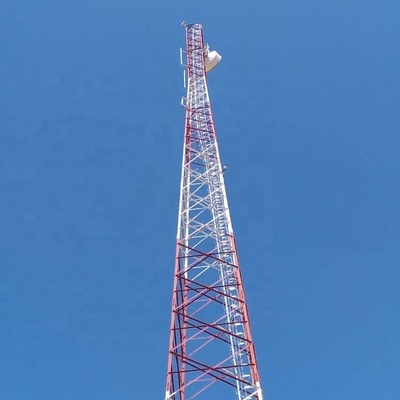 Telekomünikasyon için 80m 3 Bacaklı Boru Çelik Kule