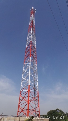 Telekomünikasyon için 3 Bacaklı Borulu Q235 Çelik İletim Kulesi
